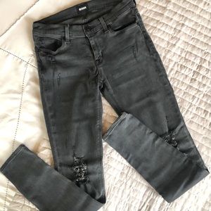 Hudson “Krista” Distressed Skinny Jeans